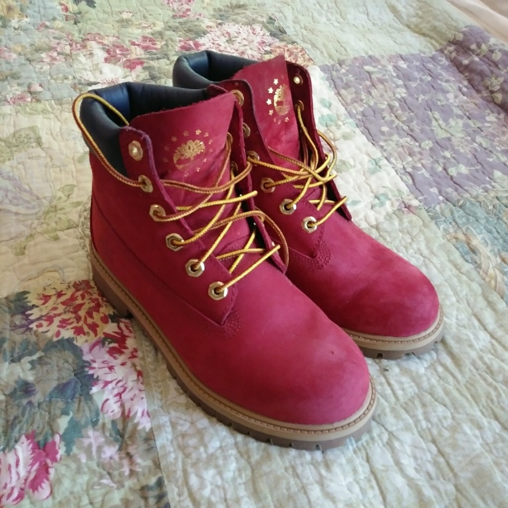 Boy's Timberland 6 Inch Premium Boots - Picture 1 of 8